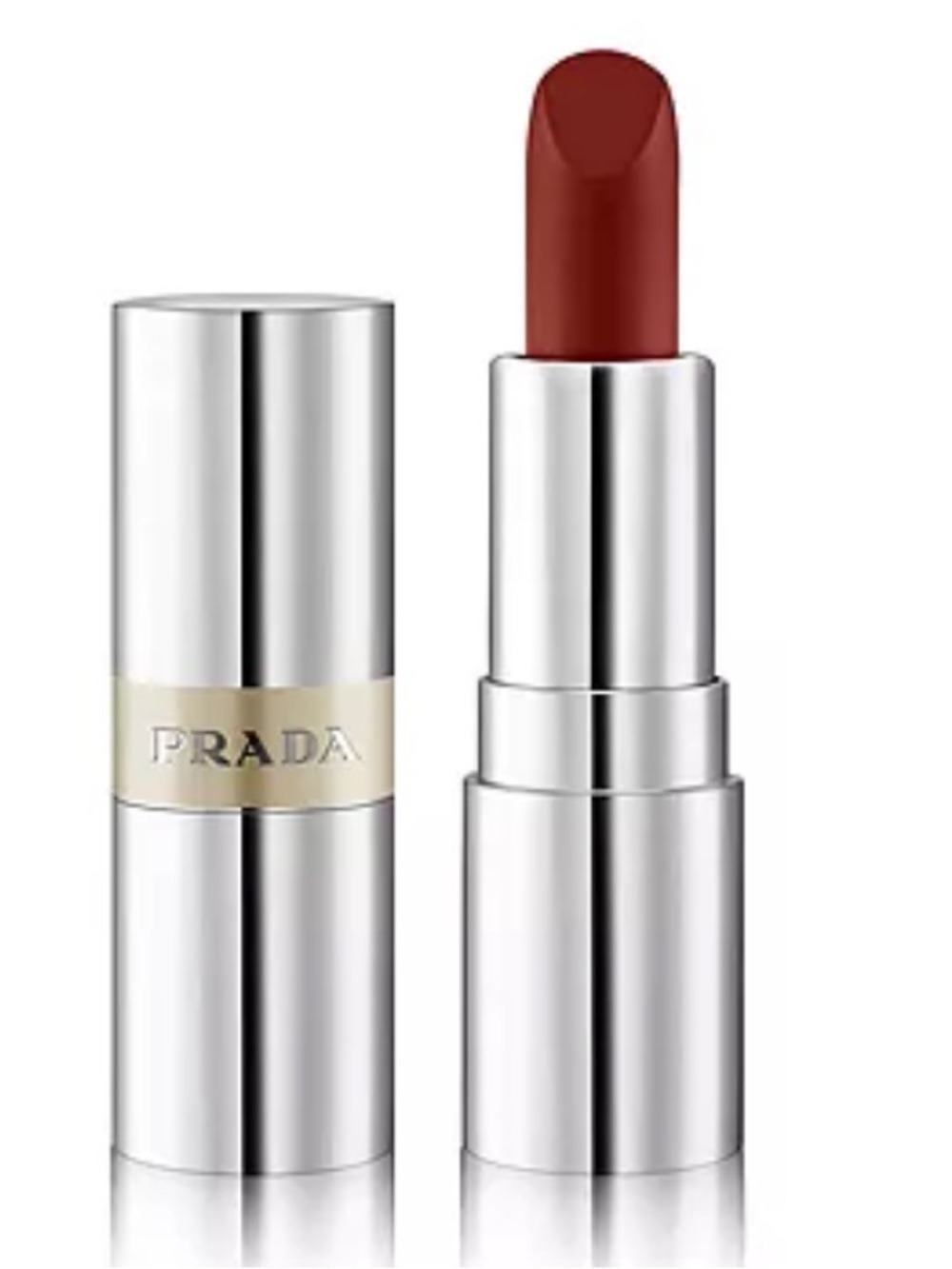 Prada Monochrome Durable 
Weightless Lipcolor B03 Manogany Hyper Matte Mini 1.3g